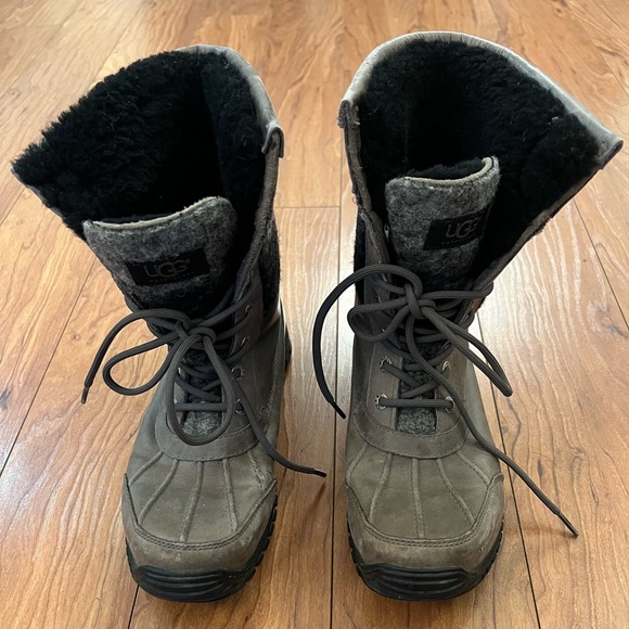 UGG Shoes - UGG Adirondack II Women 8 Waterproof Hiking Snow Boots #1014387 Gray/Black